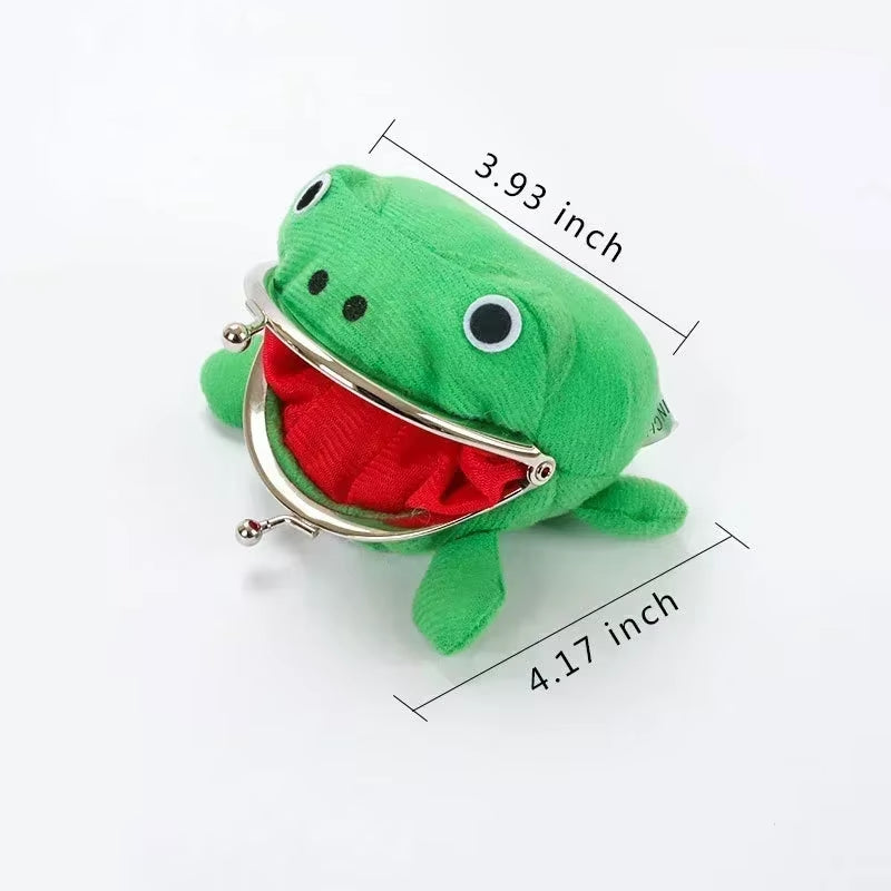 1Pcs Hot Naruto Wallet Anime Frog Wallet Coin Purses Cute Plush Green Frog Cartoon Cosplay Purse for Women Bag Accessories