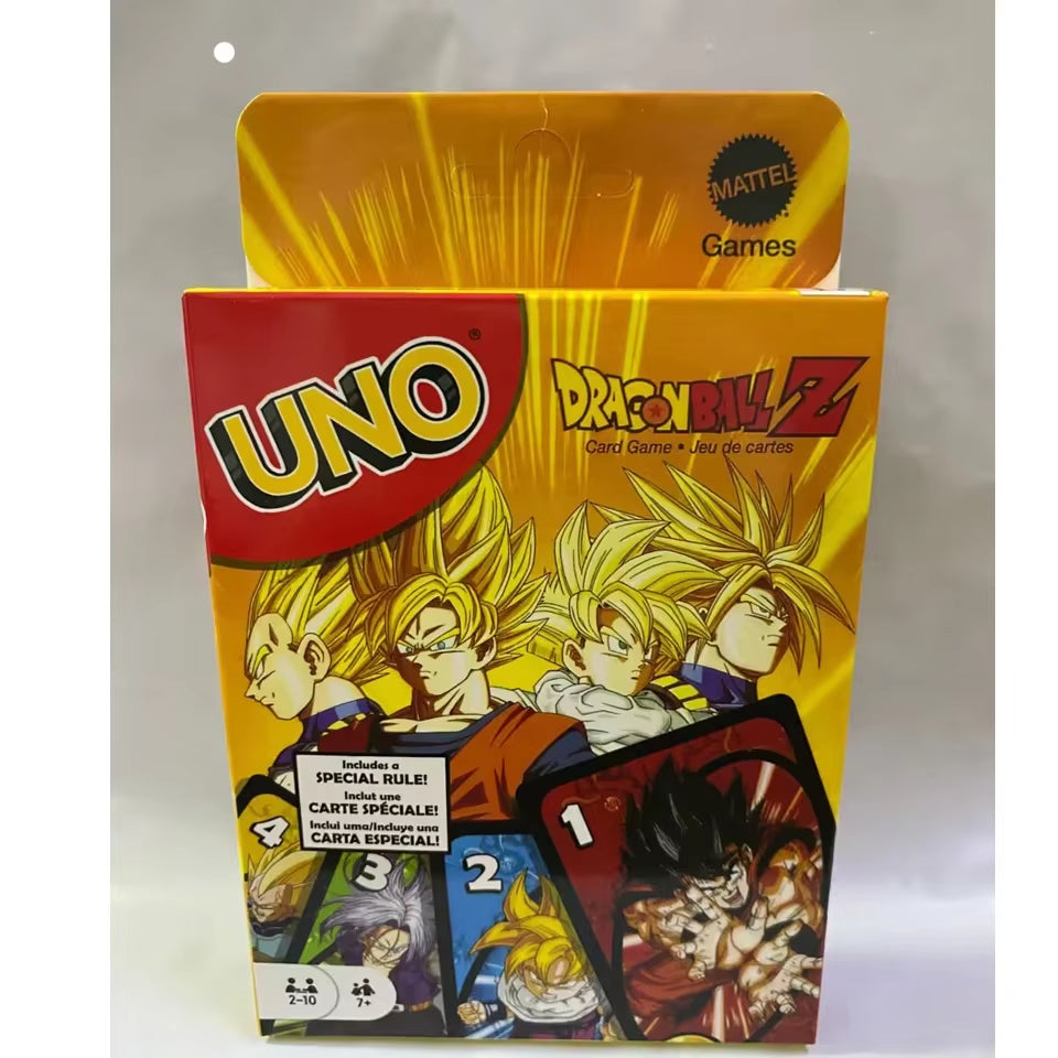 Mattel Games  Dragon Ball Z Card Game for Family Night Featuring Tv Show Themed Graphics and a Special Rule for 2-10 Players