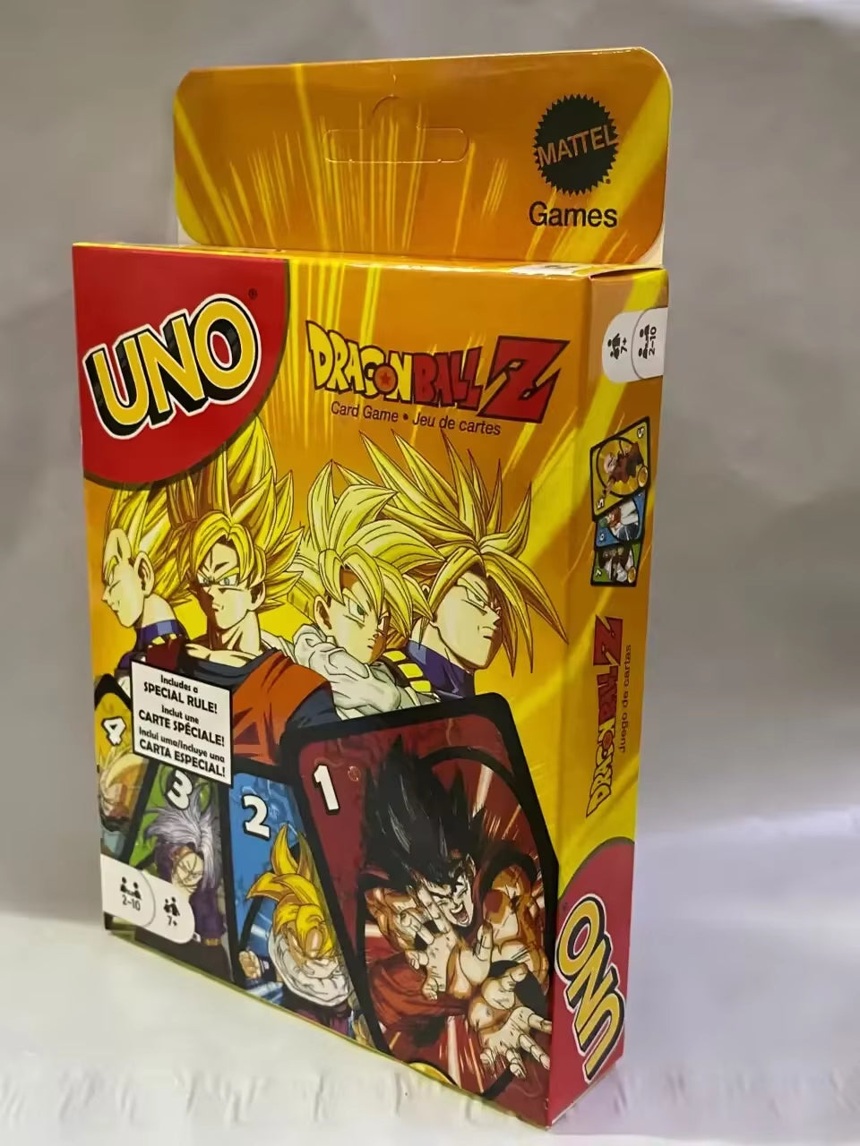 Mattel Games  Dragon Ball Z Card Game for Family Night Featuring Tv Show Themed Graphics and a Special Rule for 2-10 Players