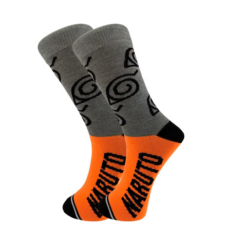 Naruto High Quality Sockings Uchiha Itach Akatsuki Socks Anime New Unisex Adult Cotton Socks Halloween Cosplay Outdoor Riding