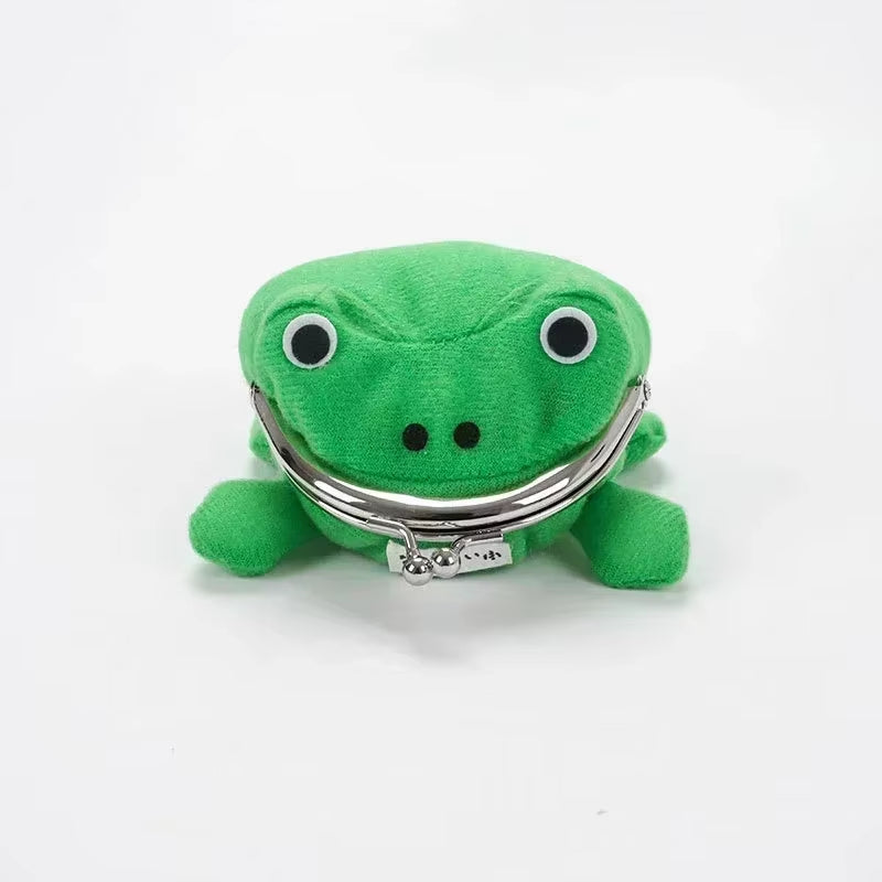 1Pcs Hot Naruto Wallet Anime Frog Wallet Coin Purses Cute Plush Green Frog Cartoon Cosplay Purse for Women Bag Accessories