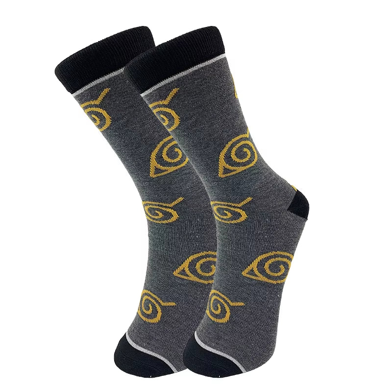 Naruto High Quality Sockings Uchiha Itach Akatsuki Socks Anime New Unisex Adult Cotton Socks Halloween Cosplay Outdoor Riding