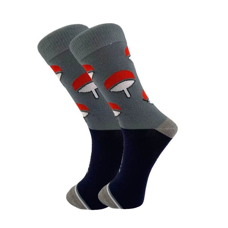 Naruto High Quality Sockings Uchiha Itach Akatsuki Socks Anime New Unisex Adult Cotton Socks Halloween Cosplay Outdoor Riding