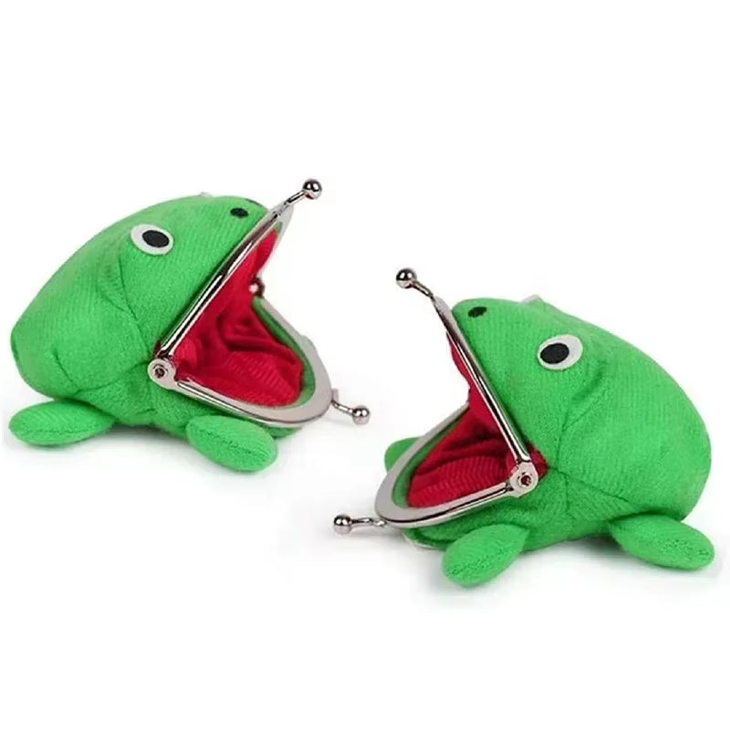 1Pcs Hot Naruto Wallet Anime Frog Wallet Coin Purses Cute Plush Green Frog Cartoon Cosplay Purse for Women Bag Accessories