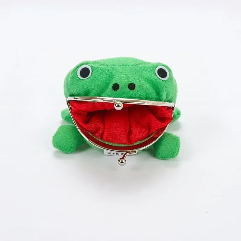 1Pcs Hot Naruto Wallet Anime Frog Wallet Coin Purses Cute Plush Green Frog Cartoon Cosplay Purse for Women Bag Accessories